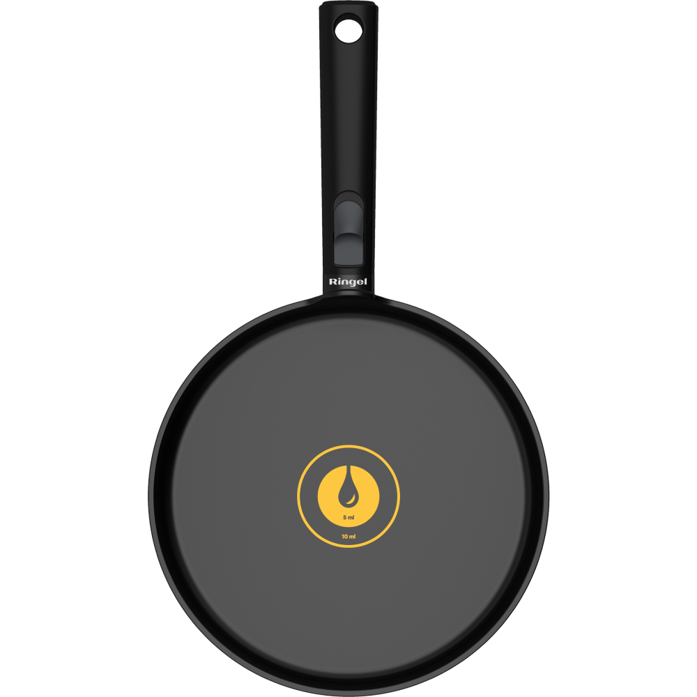 Сковорода для блинов RINGEL Grey Line 24 см Black (RG-1155-24p) Высота борта 2.35