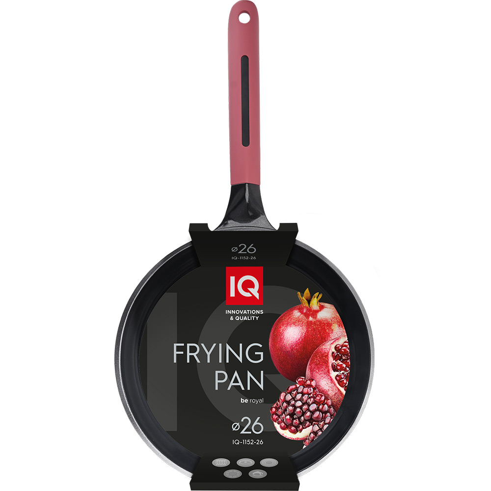 Сковорода IQ Be Royal 26 см Red (IQ-1152-26) Диаметр 26