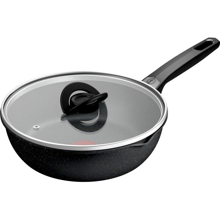 Сковорода с крышкой TEFAL Expertise 24 см Black (G3218402)
