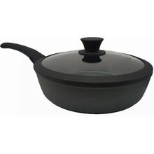 Сковорода з кришкою KRAUZER Eco-Basis Diamond 26 см Black (77032)