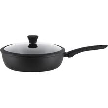 Сковорода з кришкою KRAUZER Eco-Basis Diamond 26 см Black (77032)