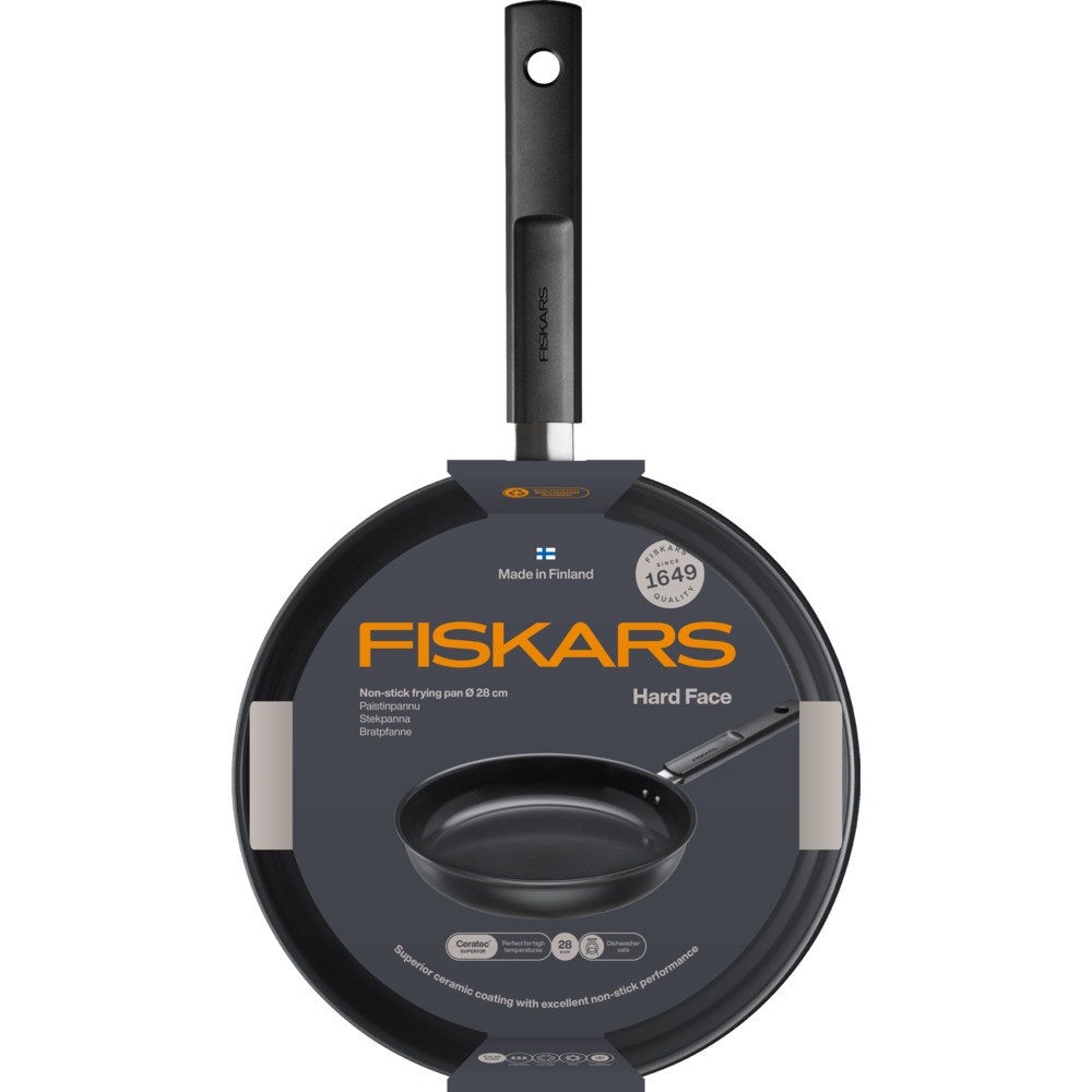 Сковорода FISKARS Hard Face 28 см Black (1075520) Диаметр 28