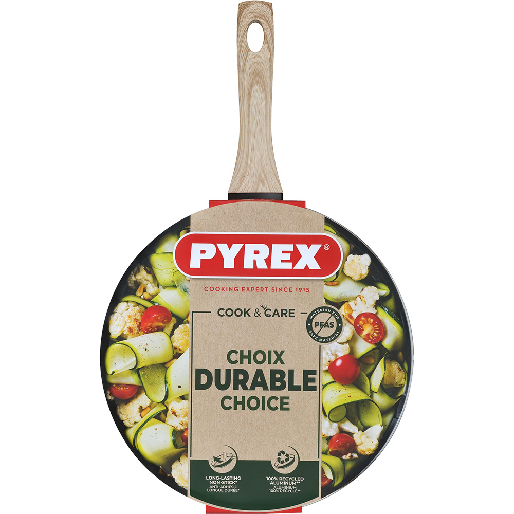 Фото Сковорода з кришкою PYREX Cook&Care 28 см Black (CR28DF6/8144)