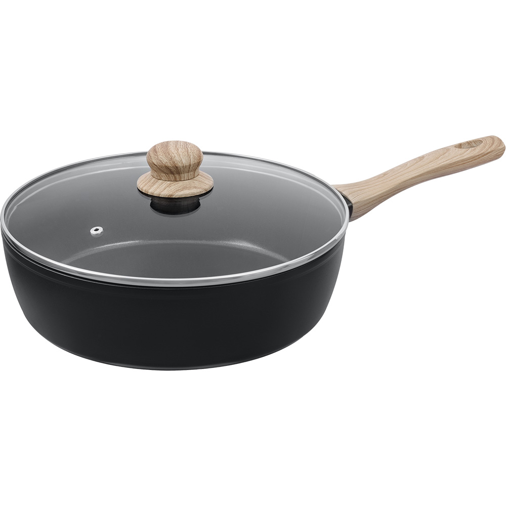 Сковорода з кришкою PYREX Cook&Care 28 см Black (CR28DF6/8144)