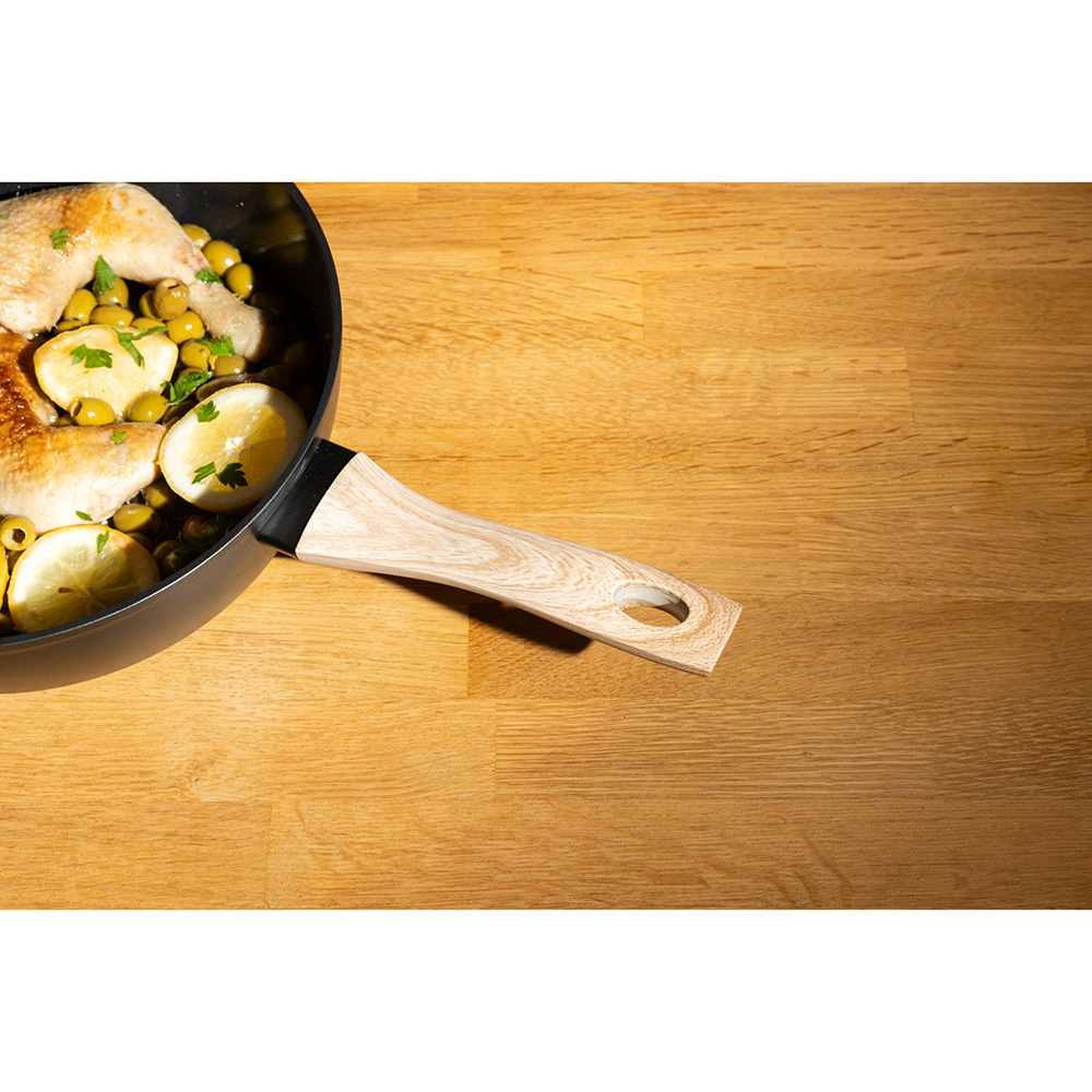 Сковорода з кришкою PYREX Cook&Care 28 см Black (CR28DF6/8144) Особливості глибока