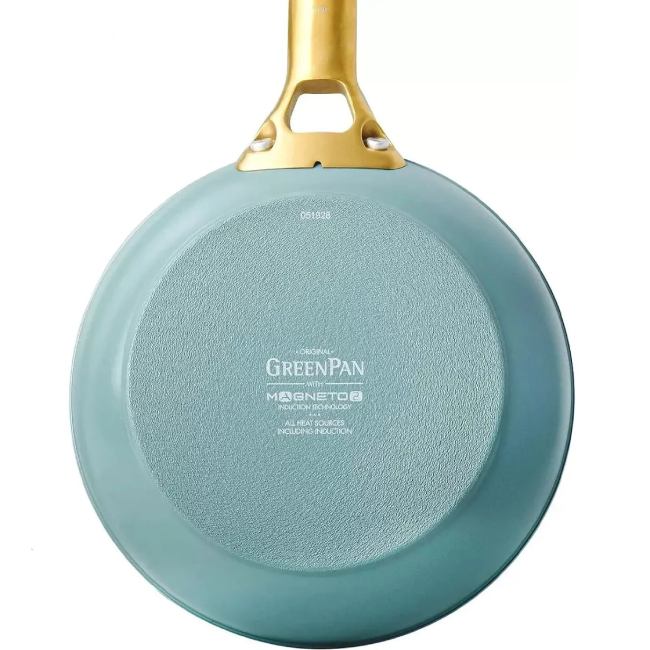 Сковорода GREEN PAN Padova 28 см (CC003476-001) Додатково кріплення ручок: клепове; отвір для підвісу; ергономічна ручка