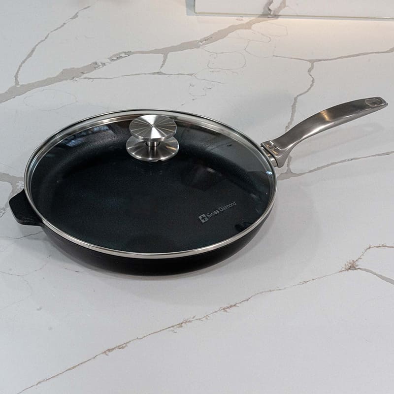 Сковорода с крышкой SWISS DIAMOND CXD Induction 28 см (CXD6428ic) Тип классическая