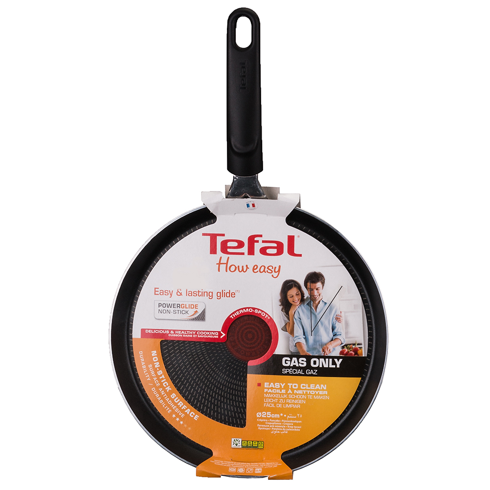 Сковорода для блинов TEFAL How Easy 25 см (A6541015) Крышка без крышки