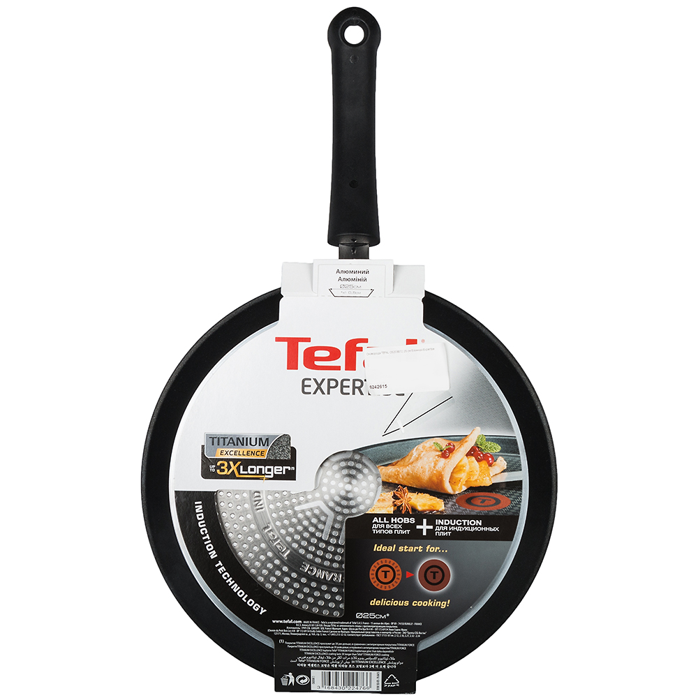 Фото Сковорода для блинов TEFAL Expertise 25 см (C6203872)