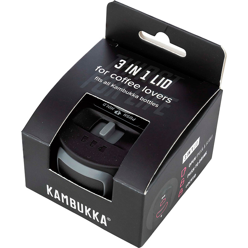 Фото 3 Крышка Kambukka 3 в 1 Etna с технологией Snapclean Black  (L01010)