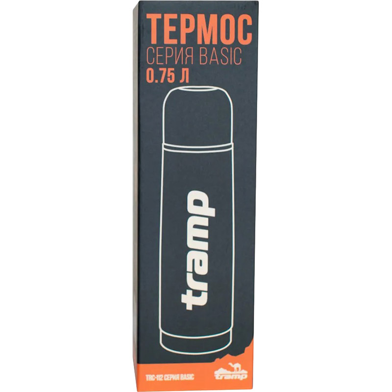 Термос TRAMP Basic 0.75 л Grey (TRC-112-grey) Матеріал колби нержавіюча сталь