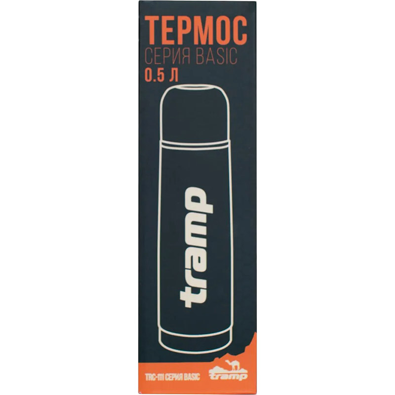 Термос TRAMP Basic 0.5 л Grey (TRC-111-grey) Матеріал колби нержавіюча сталь