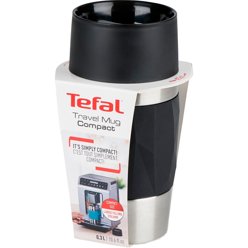 В Україні Термокухоль TEFAL Compact Mug 300 мл Black (N2160110)