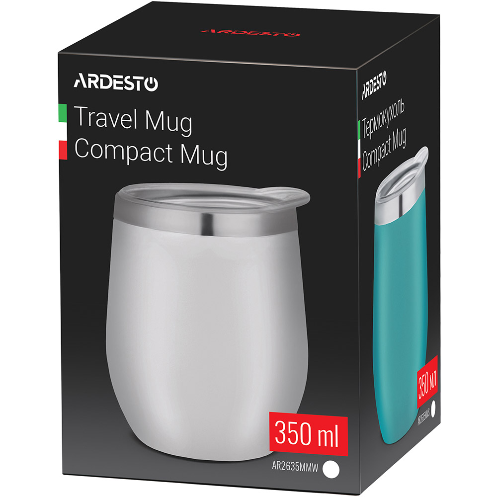 Термокухоль ARDESTO Compact Mug 350 мл White (AR2635MMW) Тип термокухоль