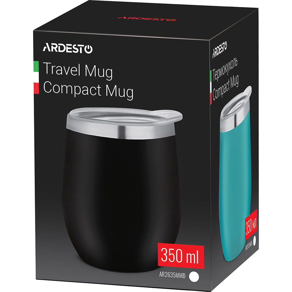 Термокружка ARDESTO Compact Mug 350 мл Black (AR2635MMB) Тип термокружка