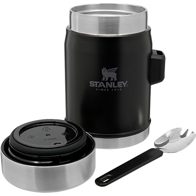 Термос пищевой Stanley Legendary Classic Matte Black 0.4 л (6939236373210) Материал колбы нержавеющая сталь