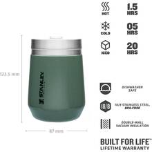 Термостакан STANLEY Everyday Hammertone Green 0.3 л (6939236401012)