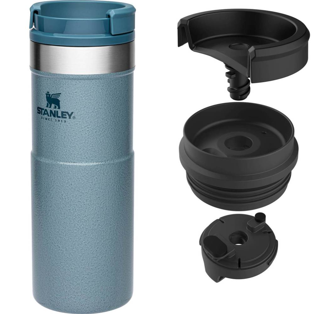Термокружка STANLEY Classic Never Leak Hammertone Ice 0.47 л (6939236382908) Материал корпуса нержавеющая сталь