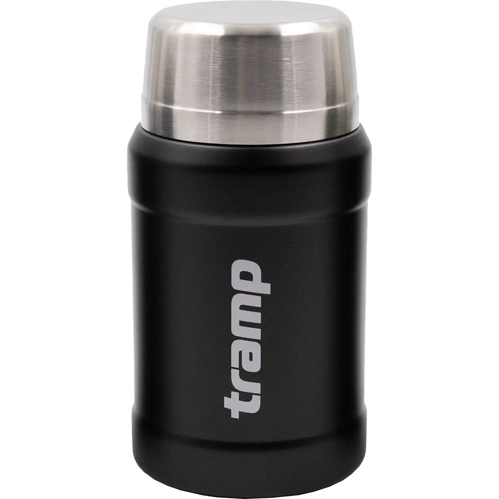 

Термос для еды TRAMP 0.8 л Black (TRC-132-black), Термос з широким горлом в чохлі 0.8 л