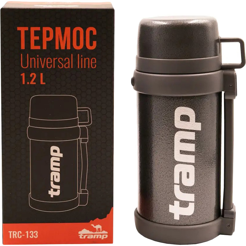 Термос TRAMP Universal Line 1.2 л Grey (TRC-133-grey) Матеріал колби нержавіюча сталь