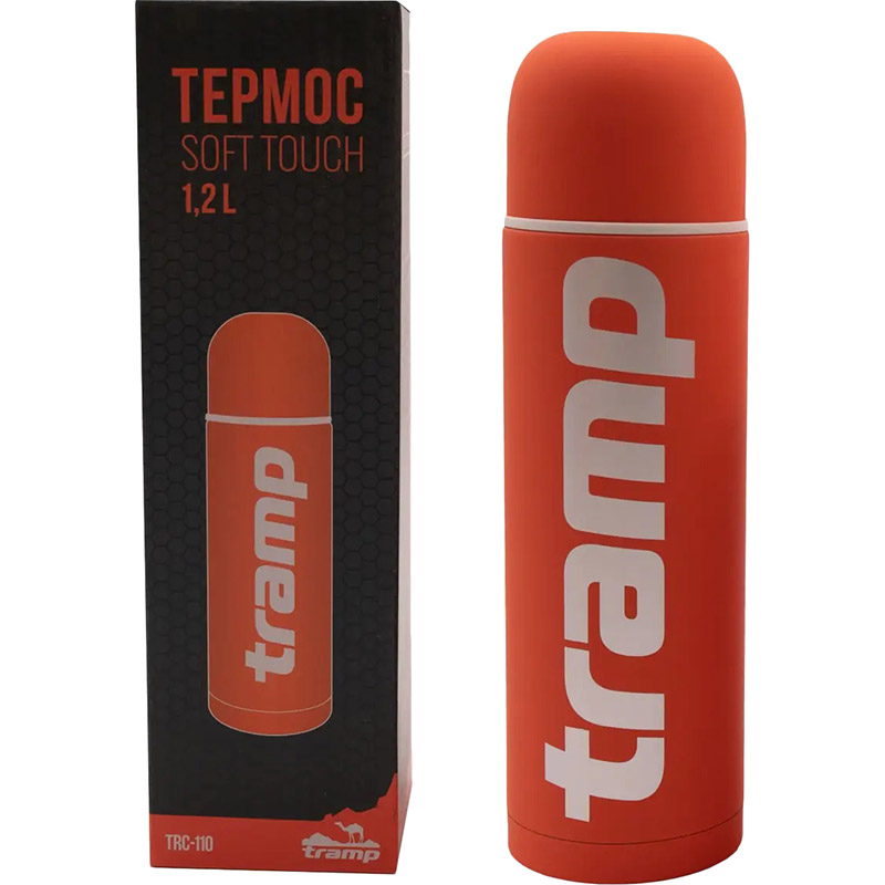 Термос TRAMP Soft Touch 1.2 л Orange (TRC-110-orange) Матеріал корпусу нержавіюча сталь