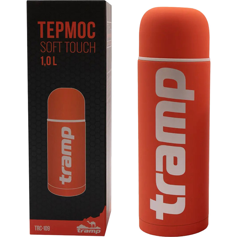Термос TRAMP Soft Touch 1.0 л Orange (TRC-109-orange) Материал корпуса нержавеющая сталь