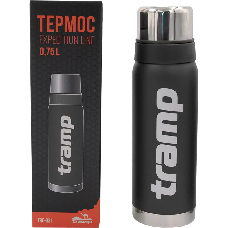 Термос TRAMP Expedition Line 0.75 л Grey (TRC-031-grey) Материал корпуса нержавеющая сталь