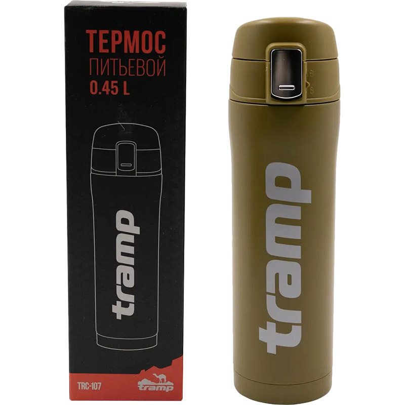 Зовнішній вигляд Термокухоль TRAMP Snap 0.45 л Khaki (TRC-107-khaki)