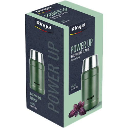 Термос RINGEL Power UP 0.8л Green (RG-6134-800) Об’єм 0.8