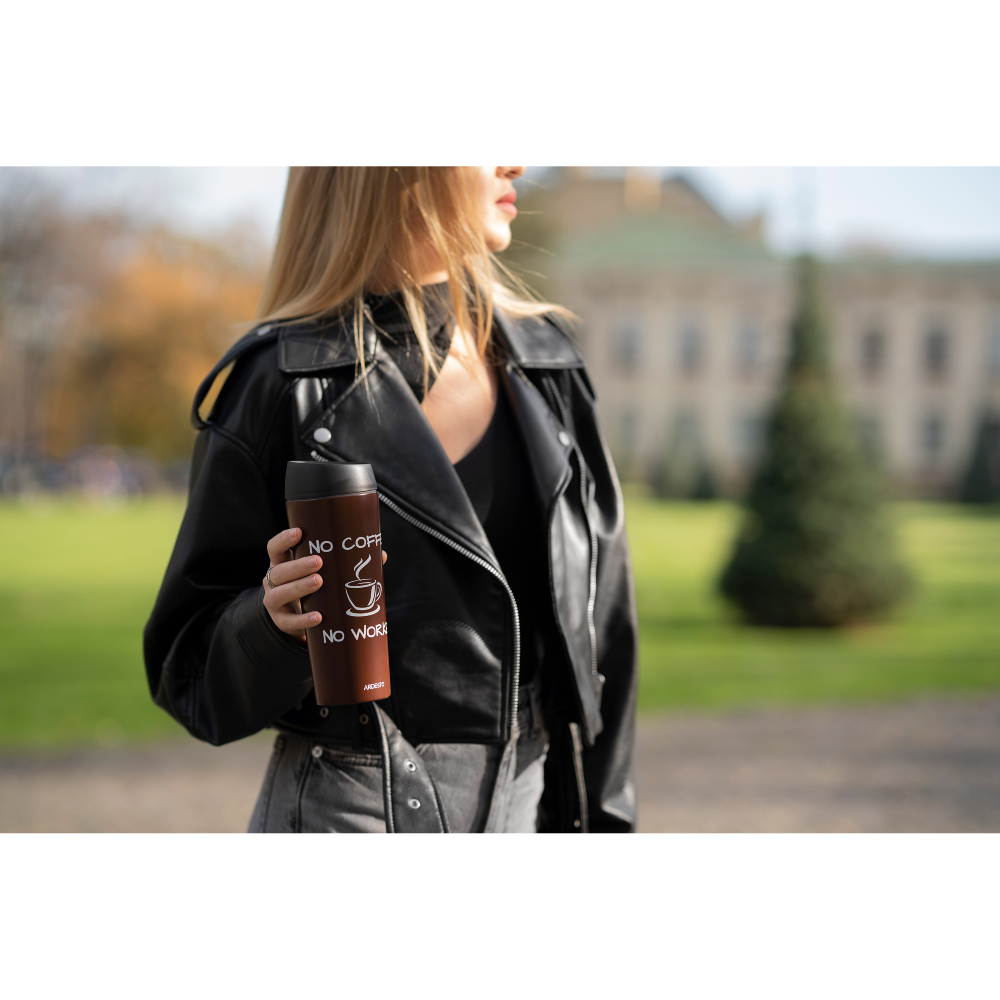 Изображение Термокружка ARDESTO Coffee Time 450 мл Brown (AR2645CB)