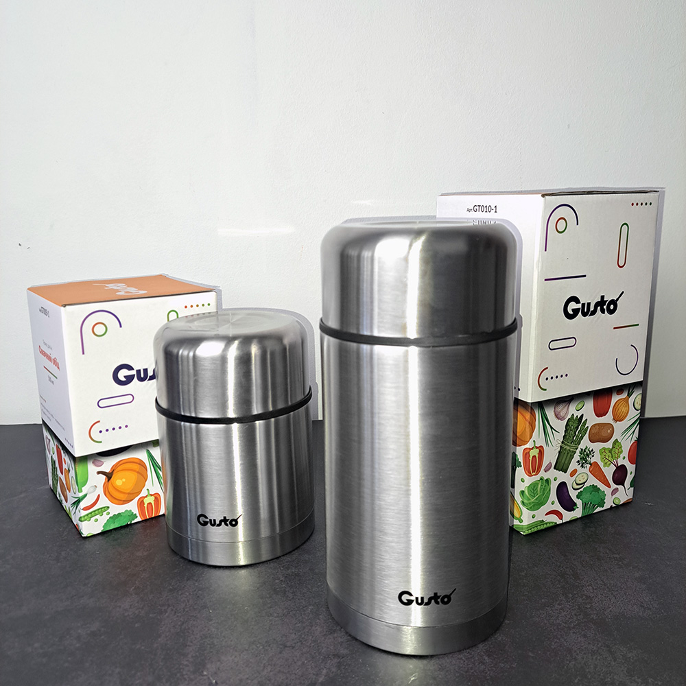 Термос GUSTO GT010-1 Вкусный обед 1 л (126794) Материал колбы нержавеющая сталь