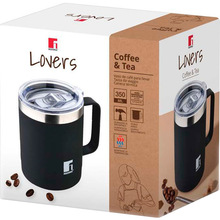 Термокухоль BERGNER Coffee & tea lovers 350 мл Black (BG-37788-BK)