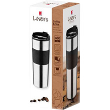 Термокухоль BERGNER Coffee & tea lovers 460 мл Black (BG-37789-BK)