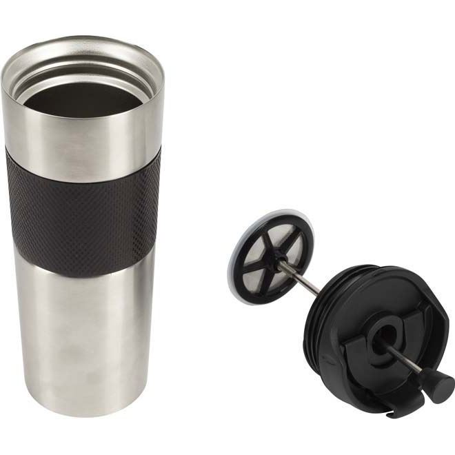 Термокухоль BERGNER Coffee & tea lovers 460 мл Black (BG-37789-BK) Матеріал корпусу нержавіюча сталь