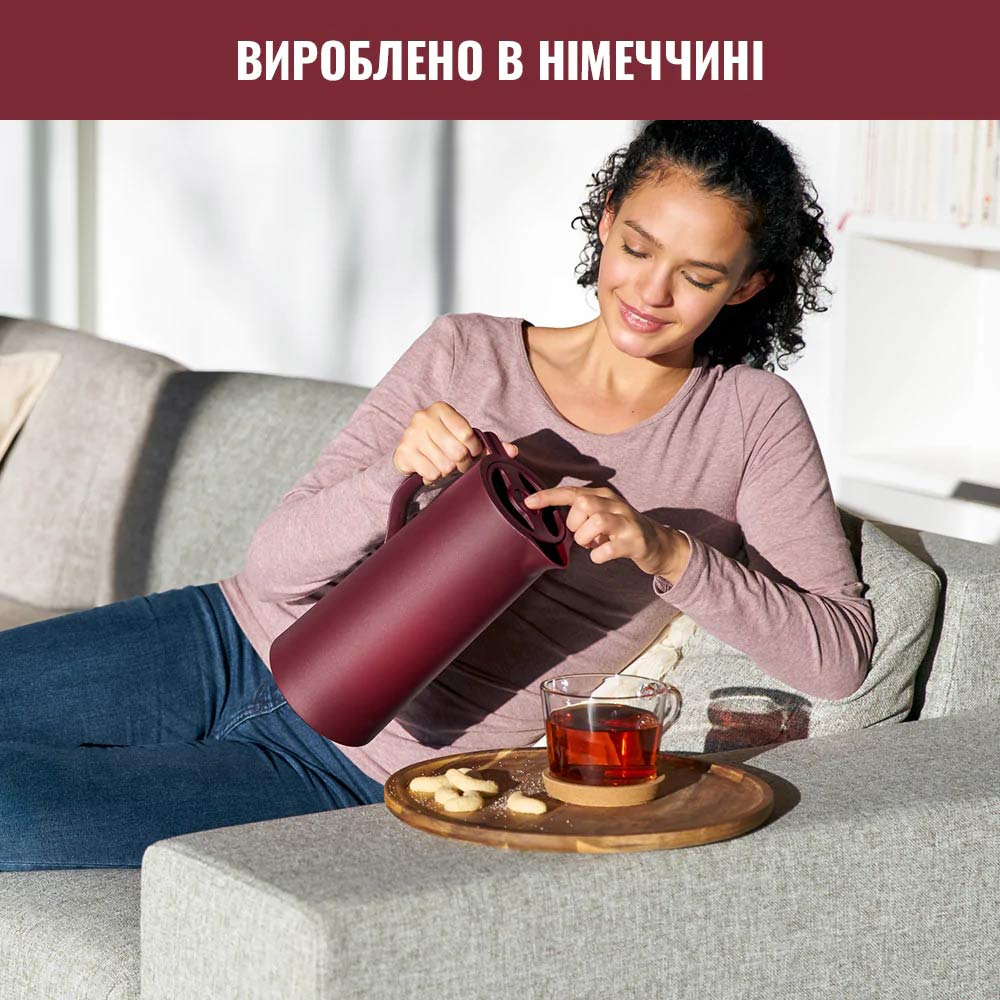 Термоглечик TEFAL Motivo 1,0 л Burgundy (N4170210) Об’єм 1