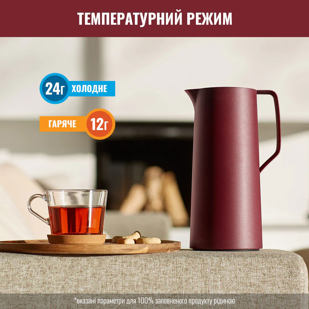 Термоглечик TEFAL Motivo 1,0 л Burgundy (N4170210) Тип термос-чайник