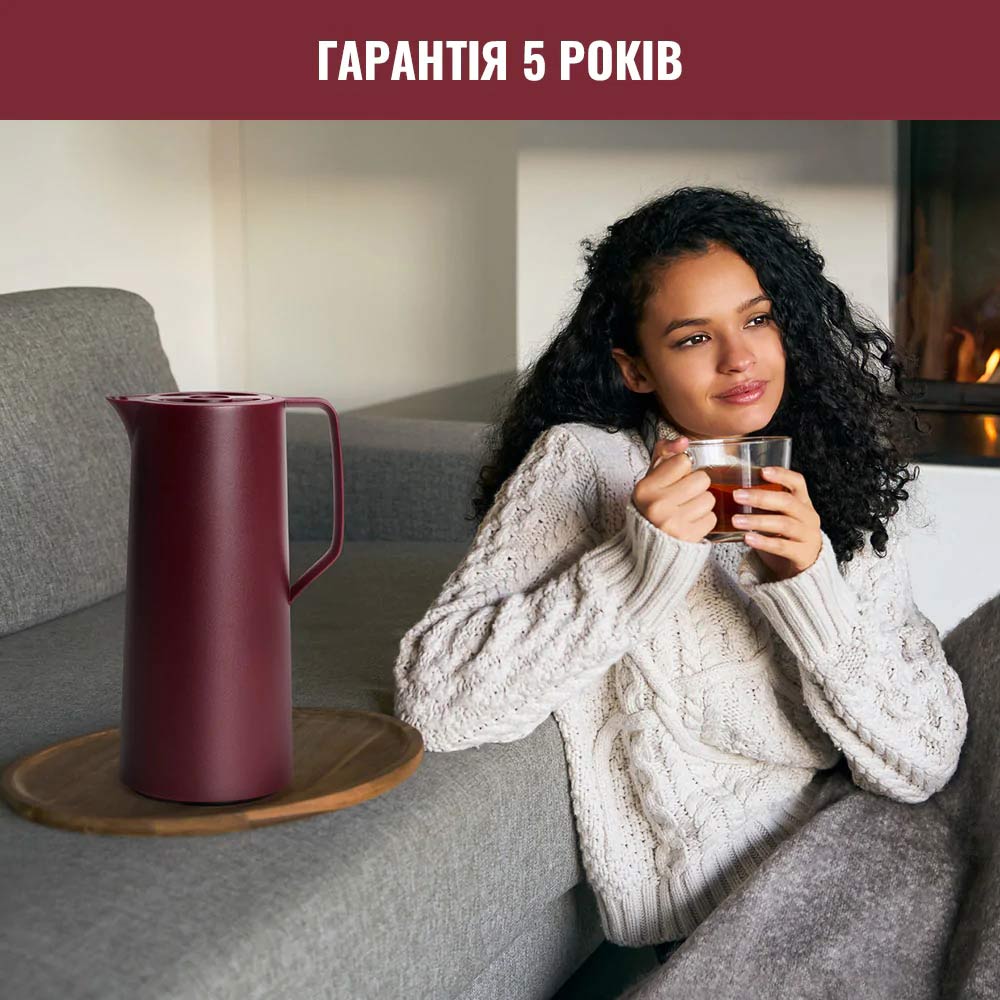 Зовнішній вигляд Термоглечик TEFAL Motivo 1,0 л Burgundy (N4170210)