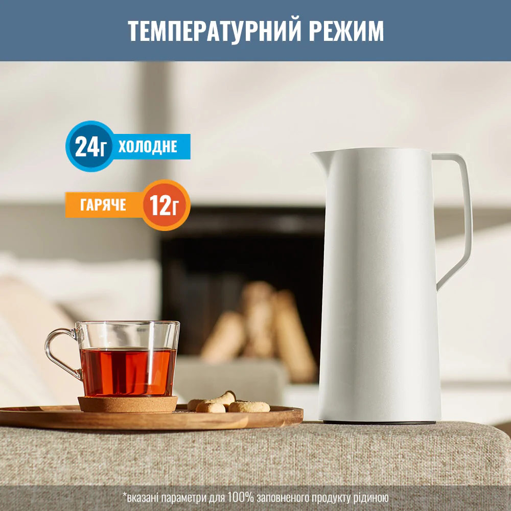 Термокувшин TEFAL Motivo 1,0 л White (N4170410) Тип термос-чайник