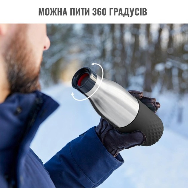 Внешний вид Термобутылка TEFAL BLUDROP 500 мл soft touch Graphite (N3110510)