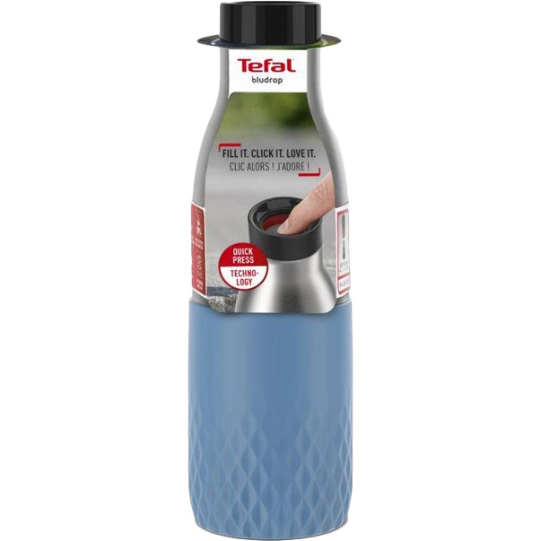 В Україні Термопляшка TEFAL BLUDROP 500мл soft touch Blue (N3110710)