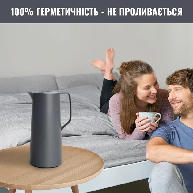 Термокувшин TEFAL Motivo 1 л Anthracite (N4170110) Материал корпуса пластик