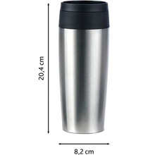 Термокружка TEFAL Travel Mug Classic 0.36л Серебристый (N2020110)