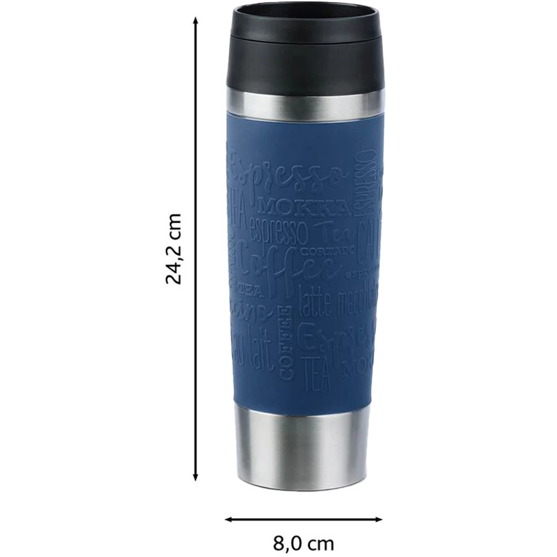 Термокружка TEFAL Travel Mug Classic 0.5 л Синий (N2022110) Материал корпуса нержавеющая сталь