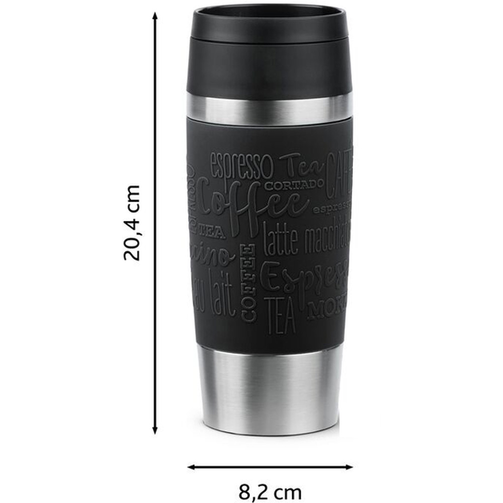 Зовнішній вигляд Термокухоль TEFAL Travel Mug Classic 360мл black (N2020210)