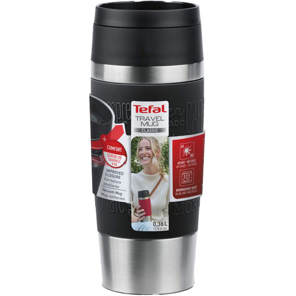 Фото Термокружка TEFAL Travel Mug Classic 360мл black (N2020210)