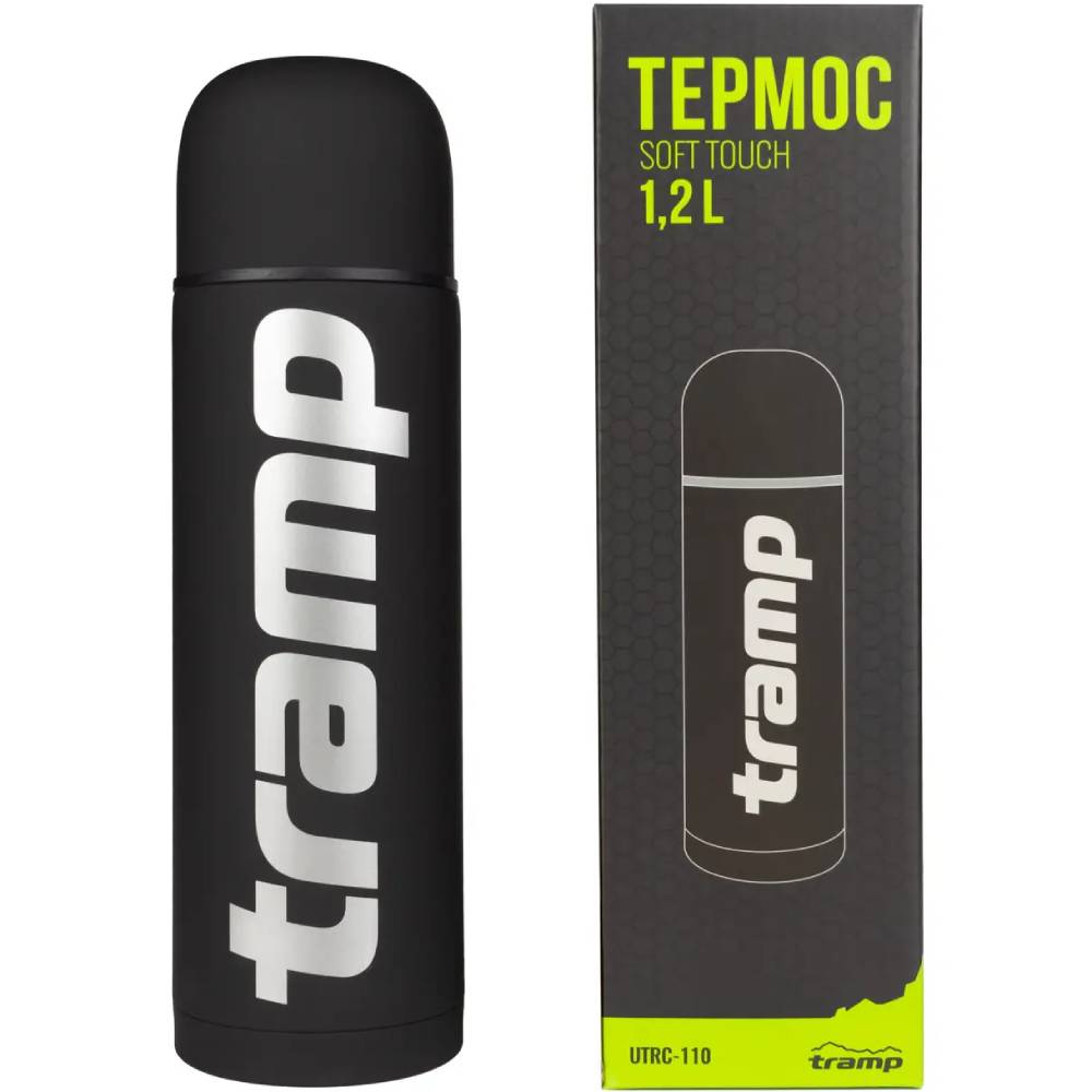 Термос TRAMP Soft Touch 1.2 л Black (UTRC-110-black) Матеріал корпусу нержавіюча сталь