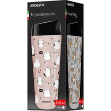 Термокружка ARDESTO Coffee Time Cats 450 мл Brown (AR2645FC)