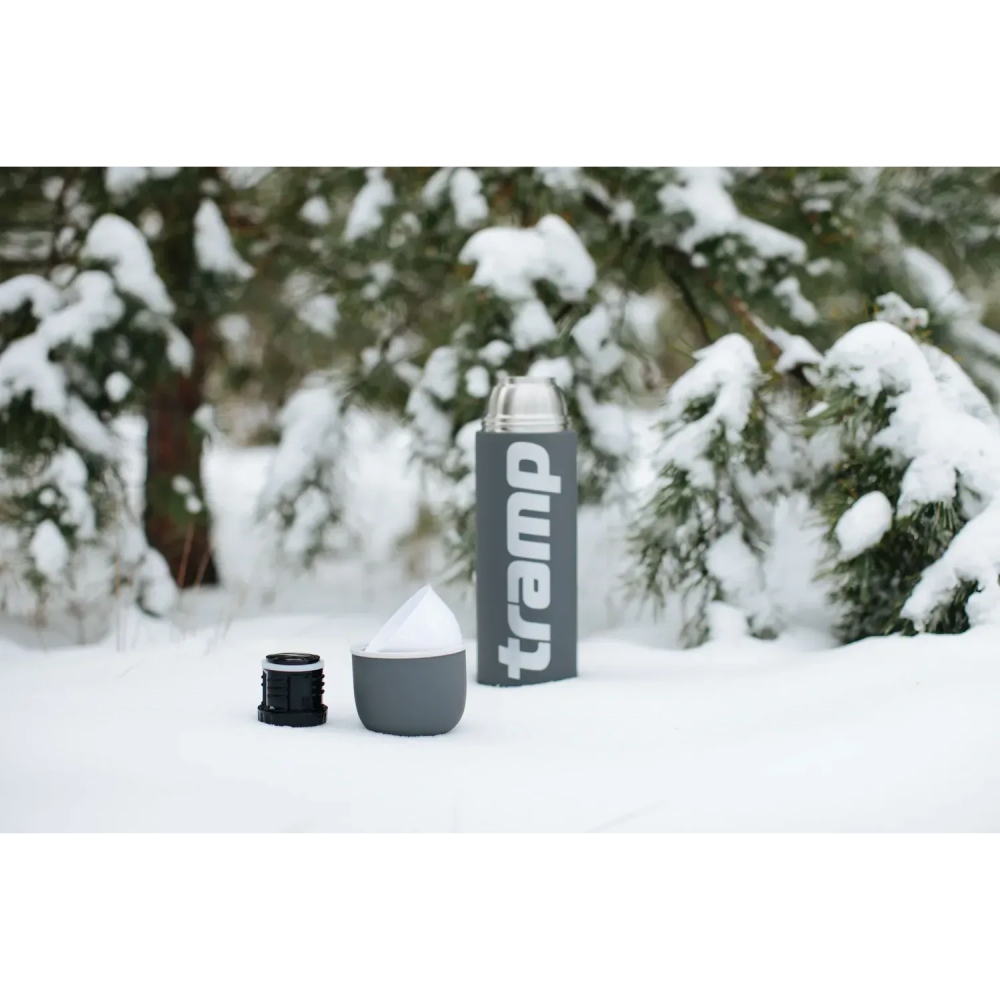 У Фокстрот Термос TRAMP Soft Touch 1.2 л Grey (UTRC-110-grey)
