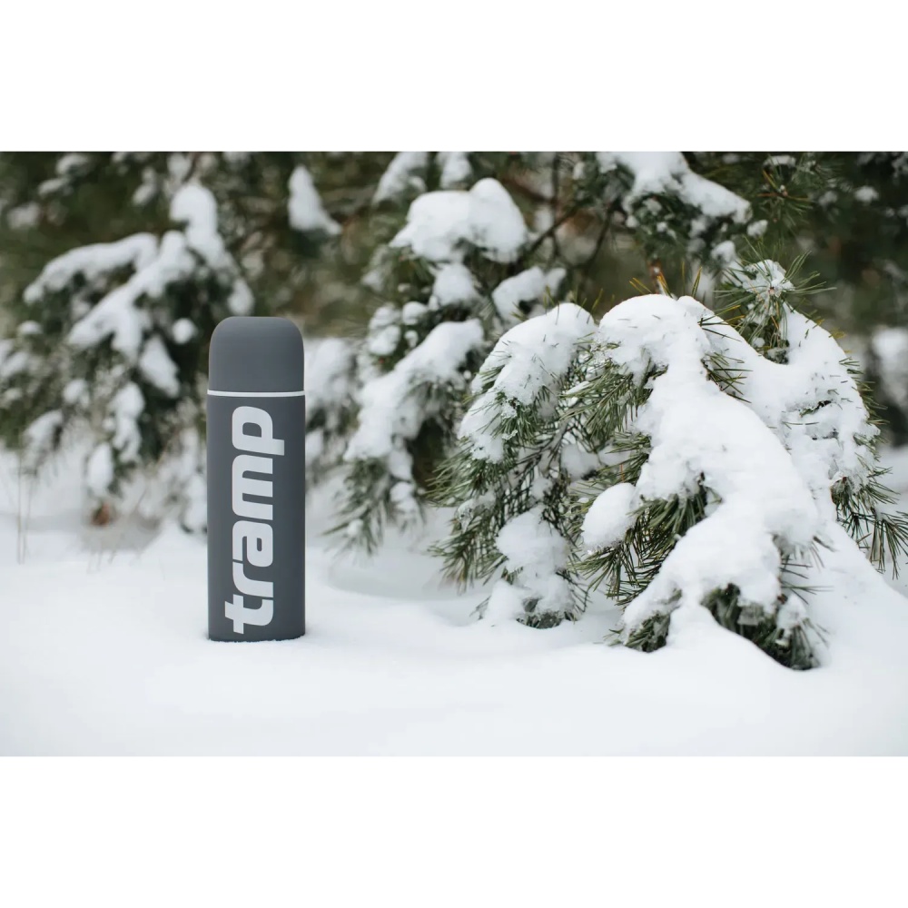 Термос TRAMP Soft Touch 1.2 л Grey (UTRC-110-grey) Матеріал колби нержавіюча сталь