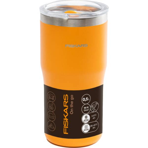Термокухоль FISKARS On-The-Go 0.5 л Orange (1078761) Термокухоль FISKARS On-The-Go 0.5 л Orange (1078761)